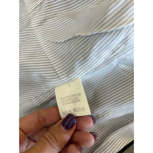 Reiss Single Breasted One Button Suit Women's Gray Tailored Fit Office Siren - Picture 9 of 16